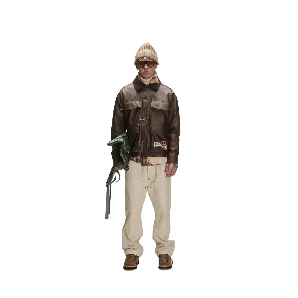 Criminal Damage Leather Fire Clip Jacket