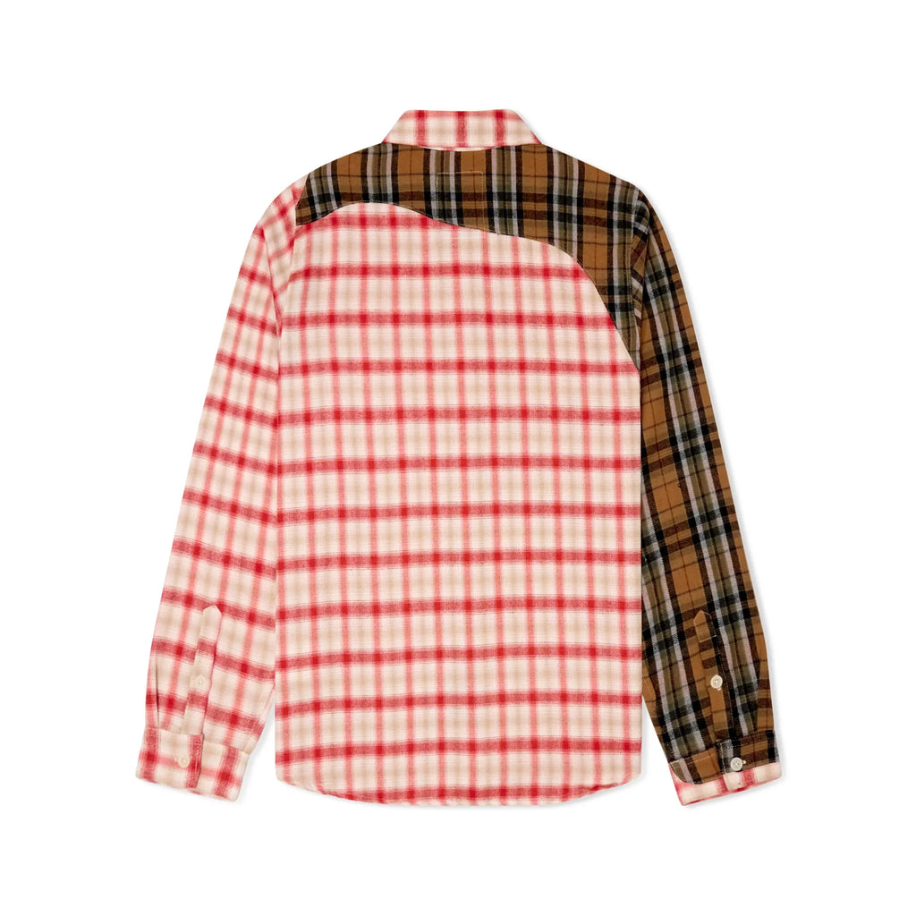 Kidsuper Patchwork Face Flannel Shirt