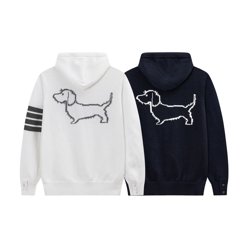 Back puppy hoodie | Thom Browne