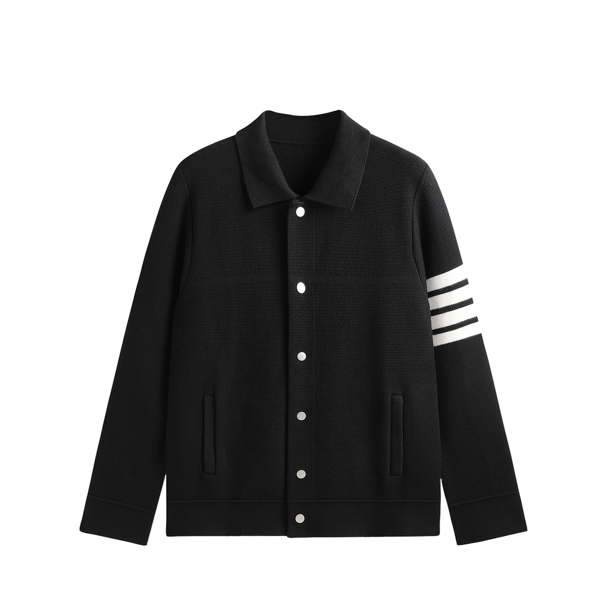 2025SS Polo collar knitted jacket