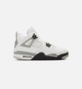 Air Jordan 4 Retro White Cement Big Kids' Lifestyle Shoes - Summit White/Fire Red/Cement Grey/Black