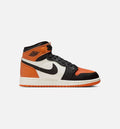 Air Jordan 1 Retro High OG 'Shattered Backboard' Grade School - Black/Black/Sail/Starfish