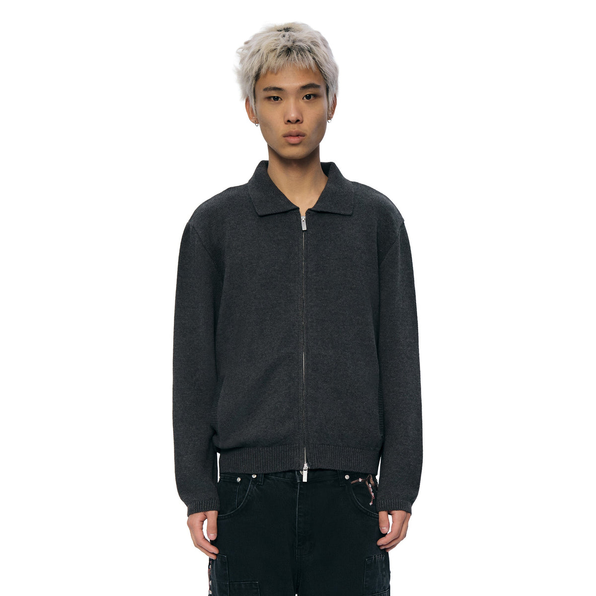 "blossom v2" polo zip Knit