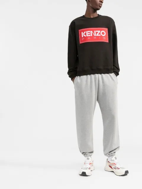 Kenzo logo-patch crew-neck sweatshirt