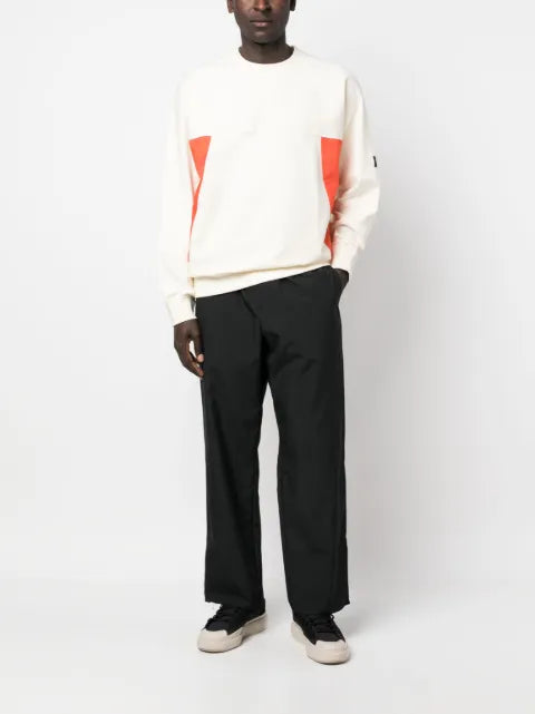 Y-3 logo-patch crew-neck sweatshirt