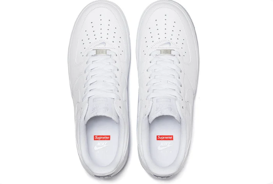 Nike x Supreme Air Force 1 Low 'Box Logo - White' Sneakers CU9225-100
