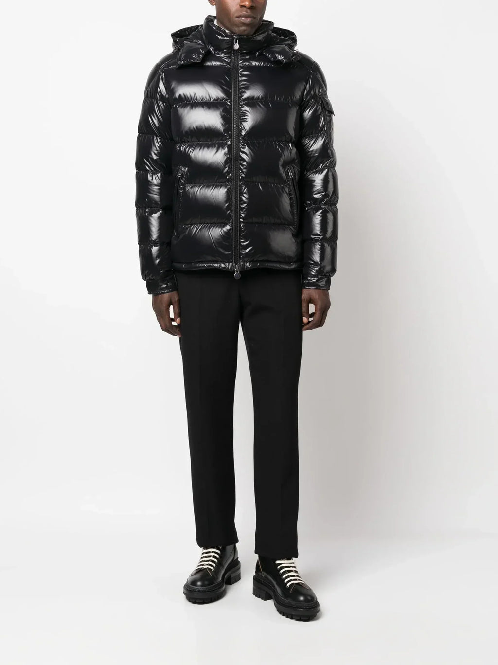 Moncler Maya Down Jacket in Matte Black
