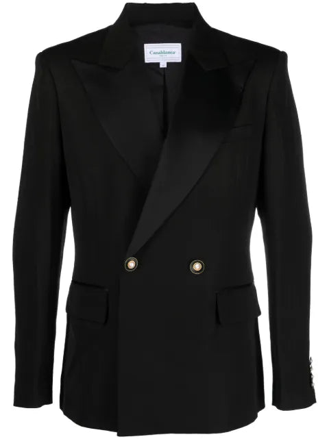 Casablanca peak-lapels double-breasted blazer