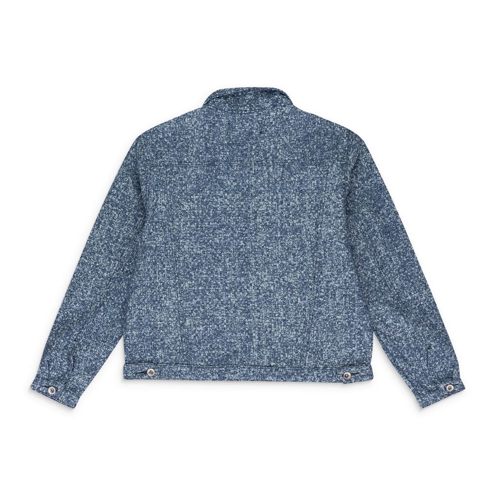 INDIGO WOVEN TRUCKER JACKET