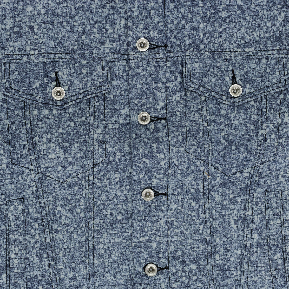 INDIGO WOVEN TRUCKER JACKET