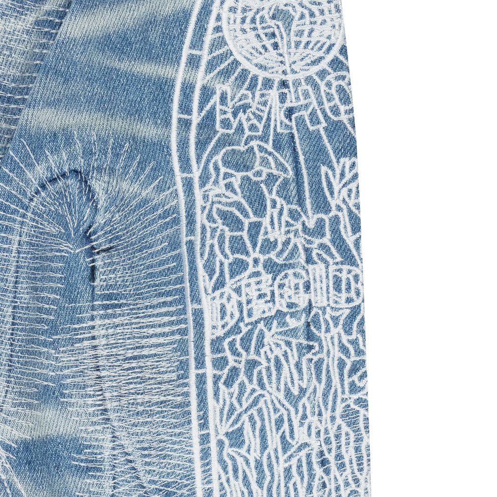BLUE PATH STRAIGHT JEANS
