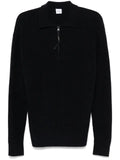 ASPESI fisherman's knit polo shirt