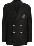 Dolce & Gabbana monogram-badge blazer