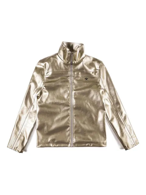 GmbH metallic zip-up jacket