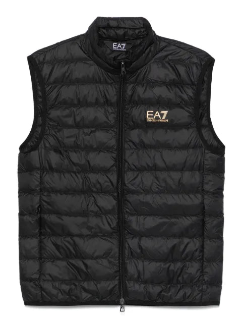 Ea7 Emporio Armani lined vest with logo print