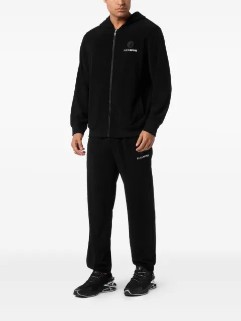 Plein Sport logo-embroidered hoodie