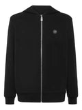 Philipp Plein skull-embellished zip-up hoodie