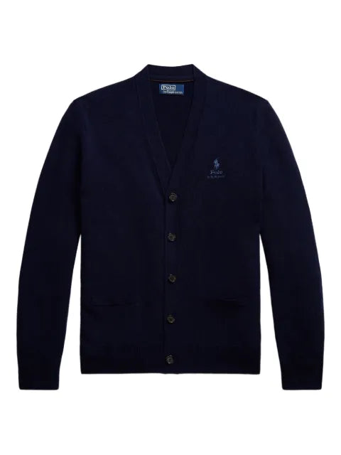 Polo Ralph Lauren logo-embroidered wool cardigan