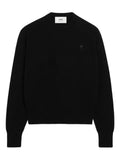 AMI Paris wool crewneck sweater with contrasted Ami de Coeur