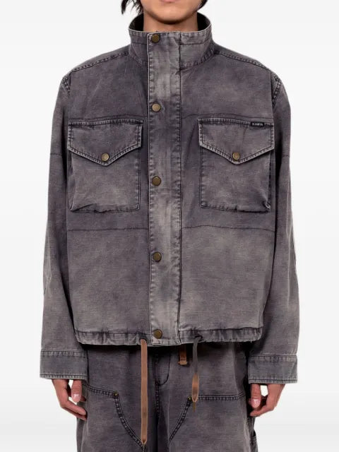 KAMIYA  flap-pocket denim jacket