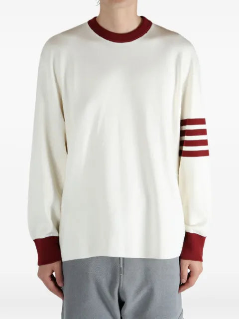 Thom Browne four-stripe crew-neck sweater