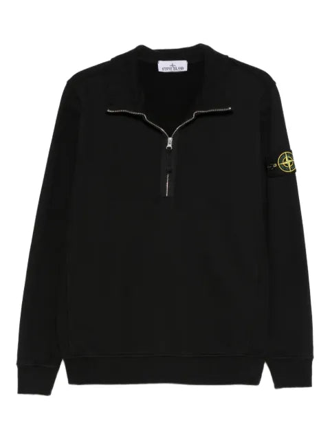 Stone Island half-zip patch sweatshirt