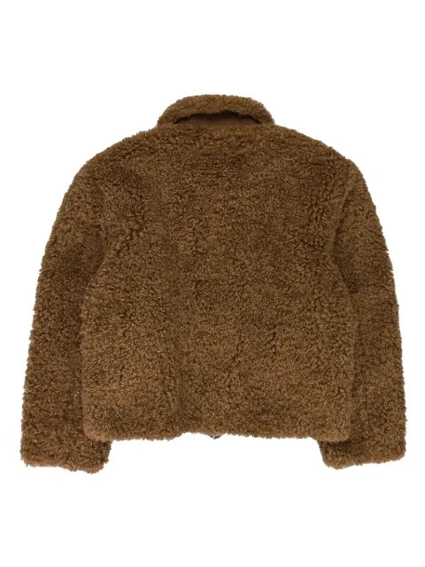 BIRTH OF ROYAL CHILD floral-motif suede jacket