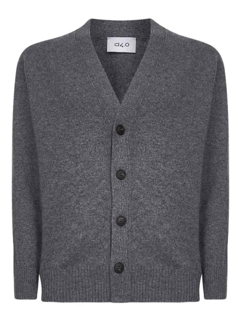 D4.0 V-neck buttoned cardigan