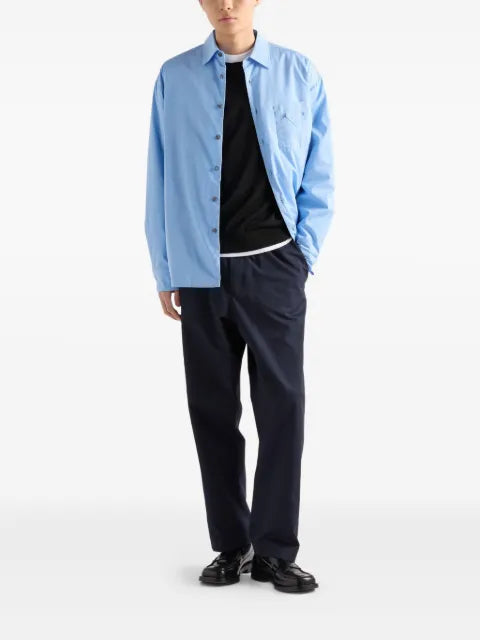 Prada embroidered long-sleeves wool sweater