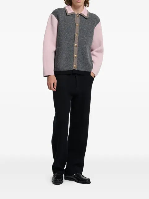 Barrie colour-block buttoned cardigan