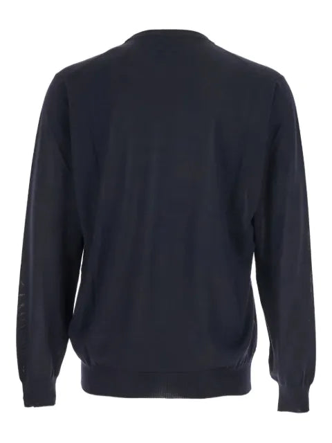 Lardini crewneck ribbed-hem sweater