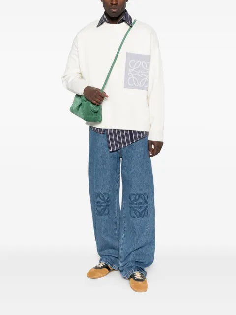 LOEWE Anagram pocket sweater in cotton blend