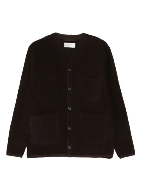 Universal Works wool patch-pocket cardigan