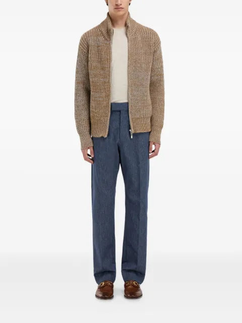 Ferragamo high neck cardigan