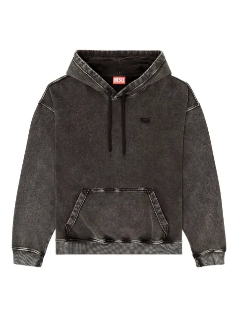 Diesel hoodie with raw-cut back patch