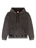 Diesel hoodie with raw-cut back patch