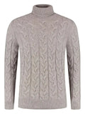 Gran Sasso cable-knit roll-neck sweater