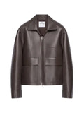 Courrèges 2-pocket leather jacket