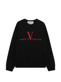 Valentino Garavani cotton crewneck sweatshirt with Made In Valentino print