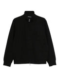 Emporio Armani full zip hoodie in jacquard jersey essential