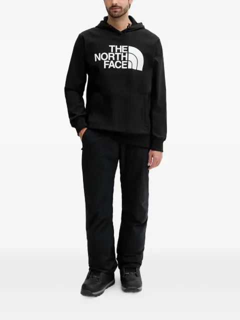 The North Face hooded logo-print hoodie