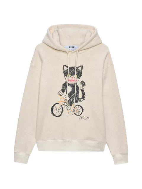 MSGM graphic-print hoodie