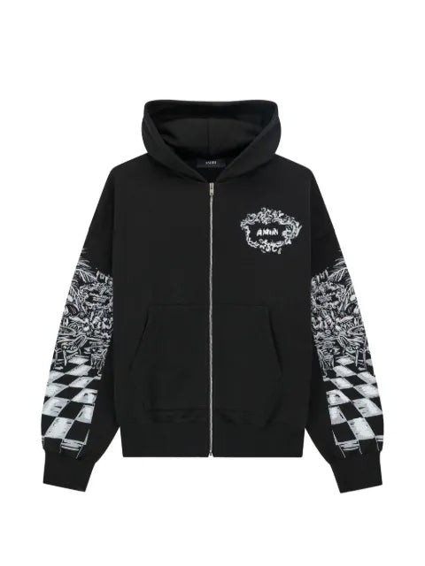 AMIRI Chateau sketch zip hoodie