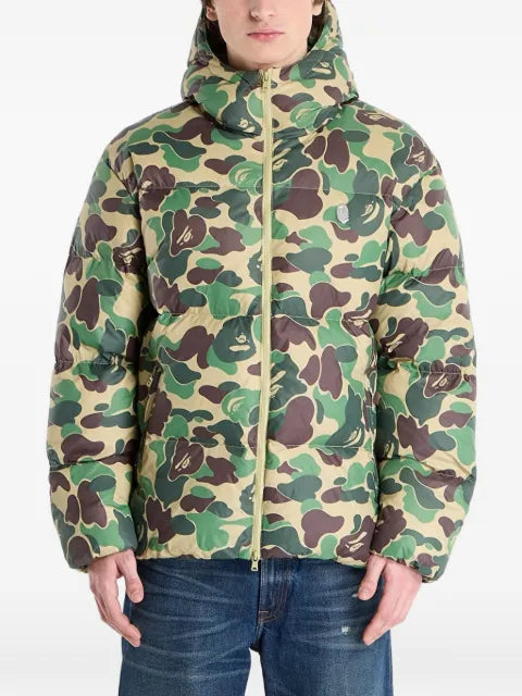 A BATHING APE® ABC camo-print hooded down jacket