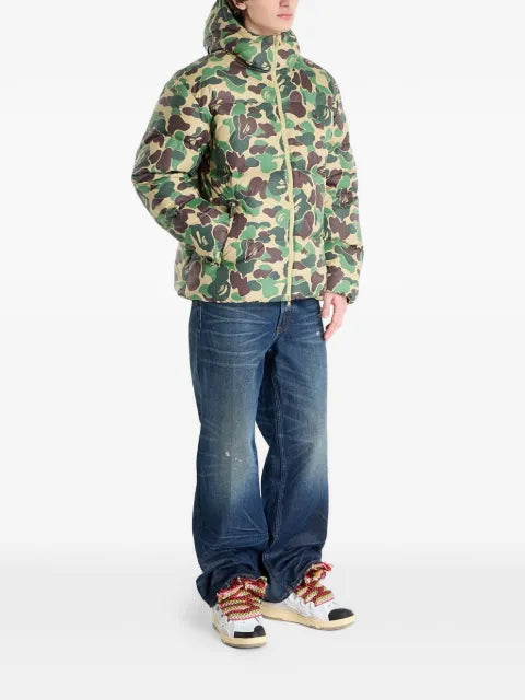 A BATHING APE® ABC camo-print hooded down jacket