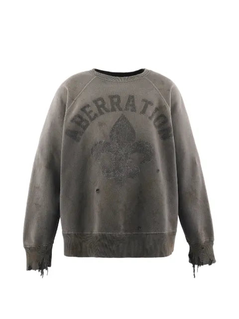 SAINT MXXXXXX distressed graphic sweater