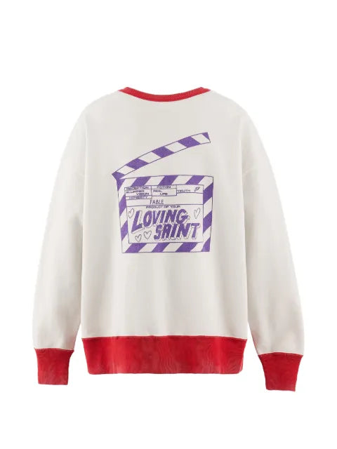 SAINT MXXXXXX print crew-neck sweater