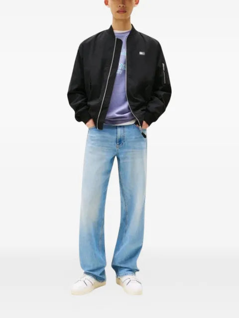 Tommy Jeans logo-patch bomber jacket