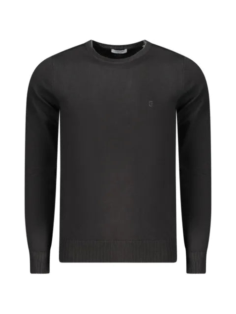 COVERI MOVING logo-embroidered crew-neck sweater