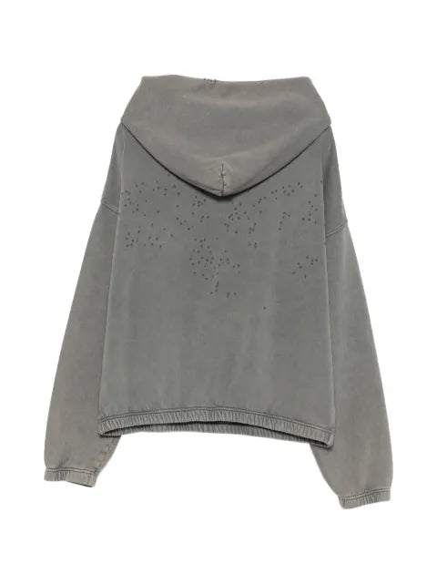 Satisfy distressed hoodie